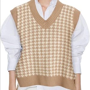 Houndstooth sweatervest